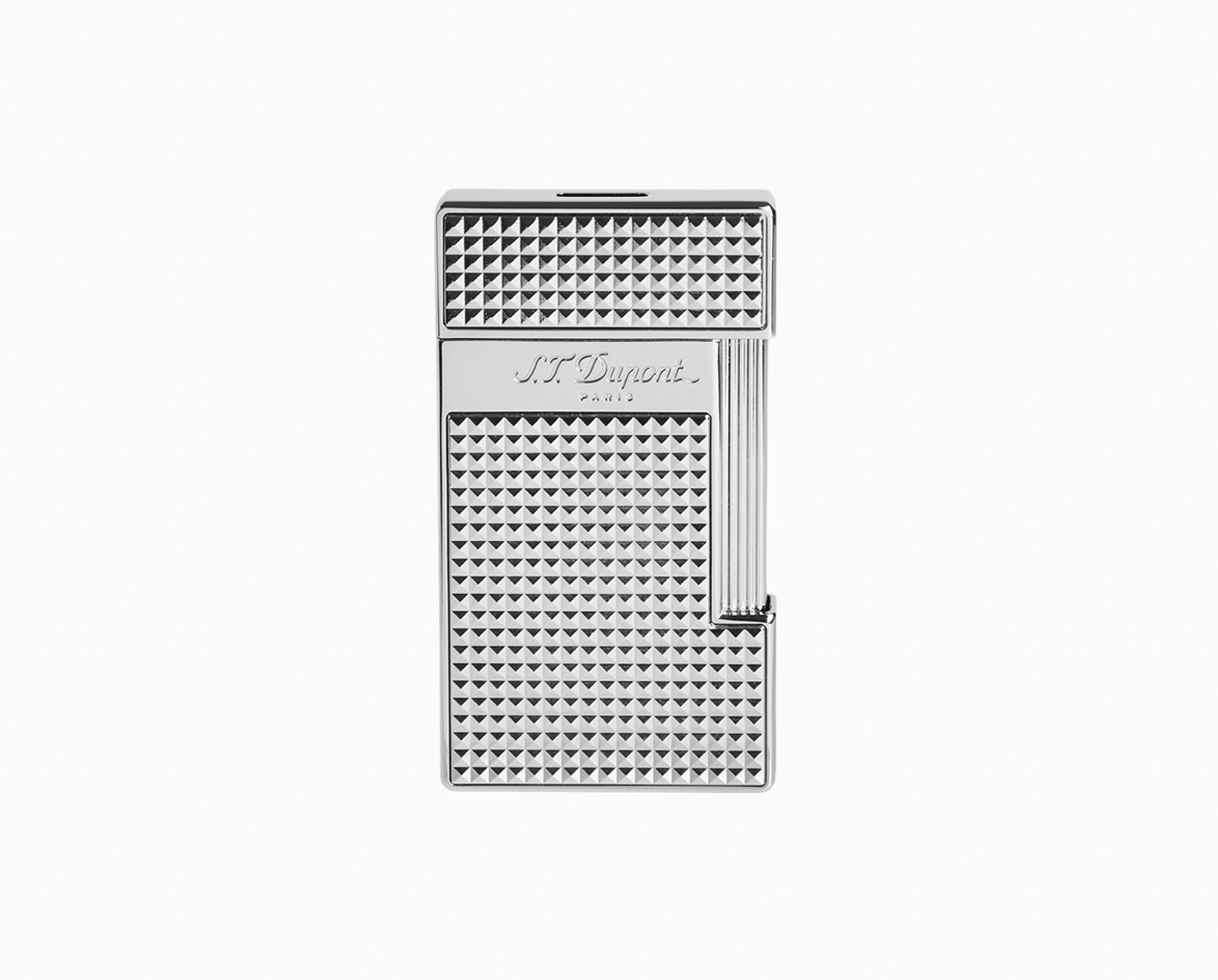 S.T. Dupont Briquet Slimmy Pointe de Diamant Argenté - S.T.Dupont