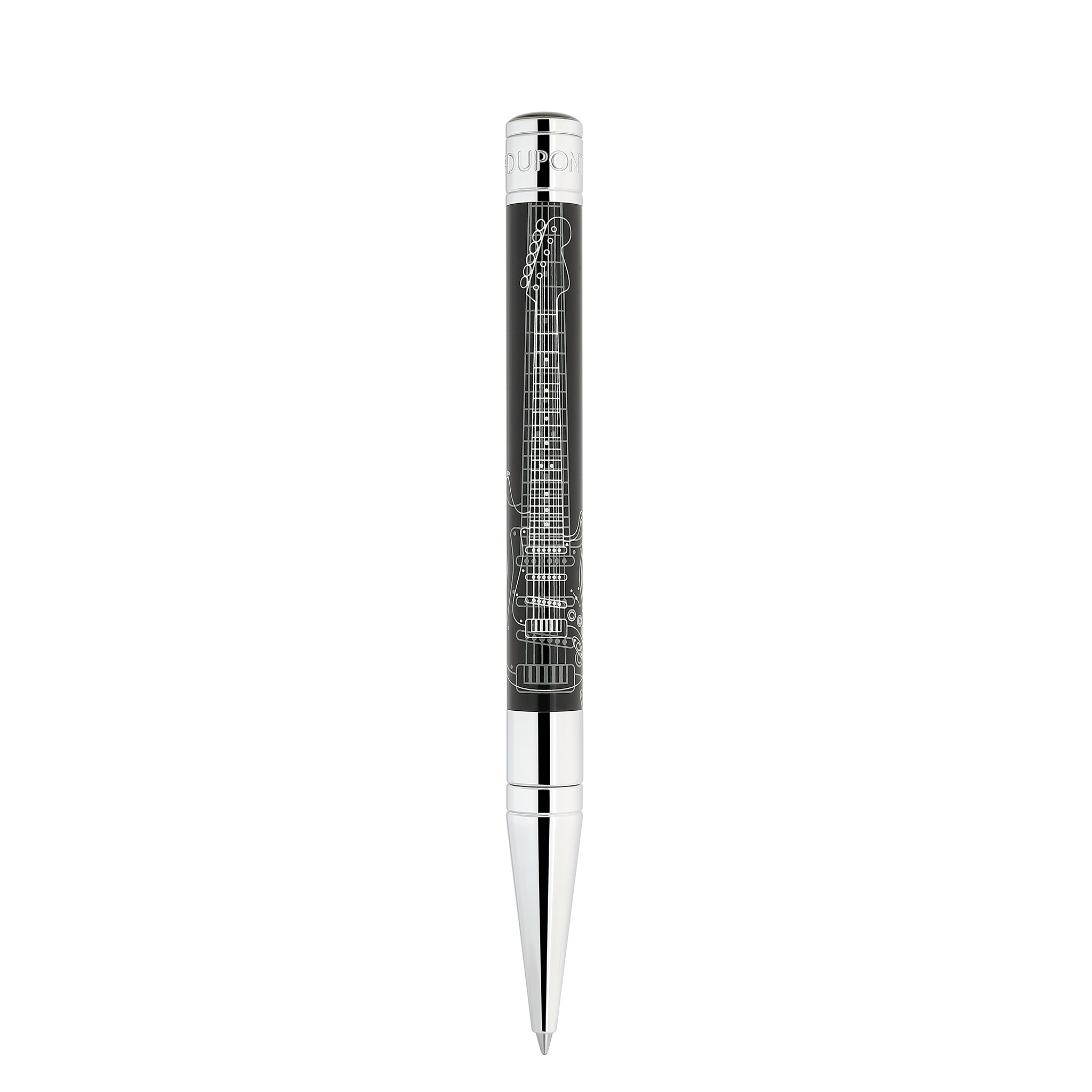 S.T. Dupont Initial Stylo Bille Fender Noir - Boutique Naudin - vue 3