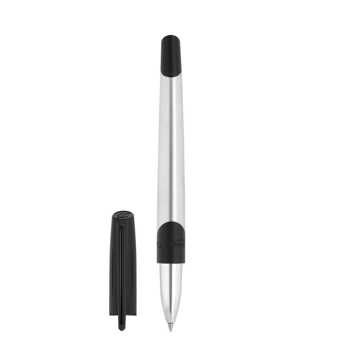 Stylo Roller Defi Millenium Chrome Brosse Et Noir Mat - S.T.Dupont