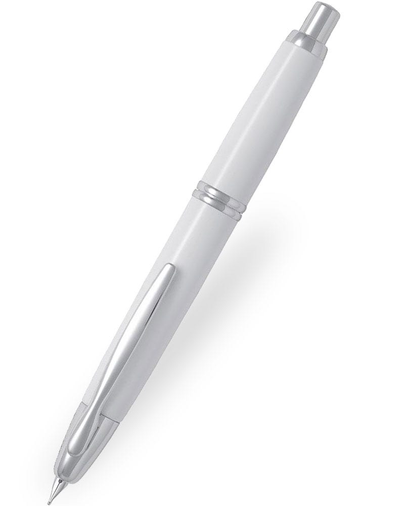 Pilot Capless Blanc et Rhodium (Medium)