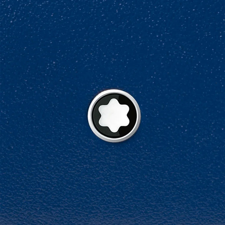 Montblanc Meisterstück Compact Portefeuille 6cc Noir/Bleu