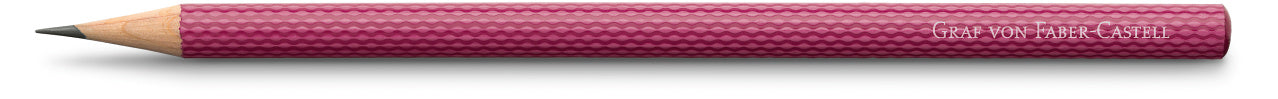 Graf von Faber Castell- 3 crayons graphite Guilloché avec banderole, rose - Graf von Faber-Castell - vue 2