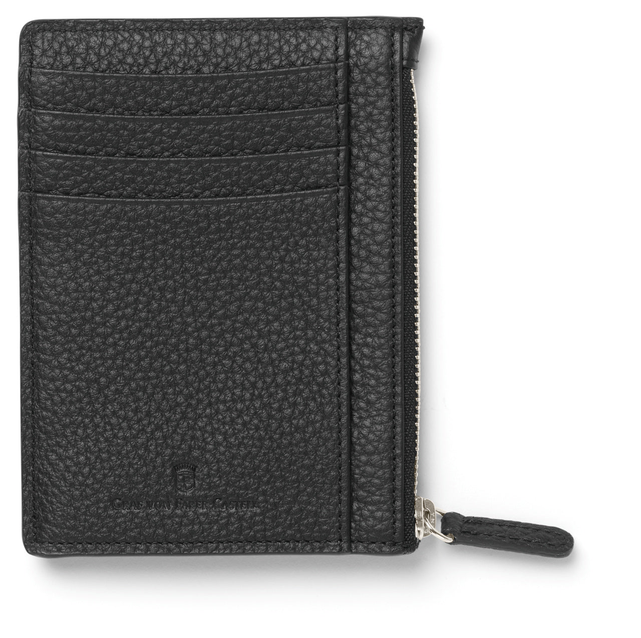 Graf von Faber Castell-Porte-carte zippé, grand, cuir Cashmere, noir