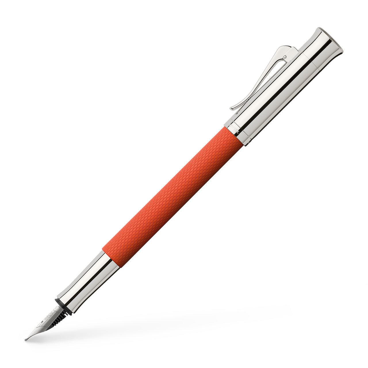 Graf von Faber Castell-Stylo-plume Guilloché, orange, M - Graf von Faber-Castell