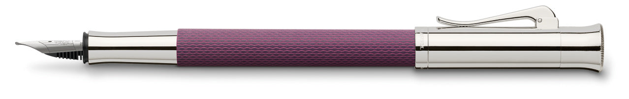 Graf von Faber Castell- Stylo-plume Guilloché, violet, M - Graf von Faber-Castell - vue 2