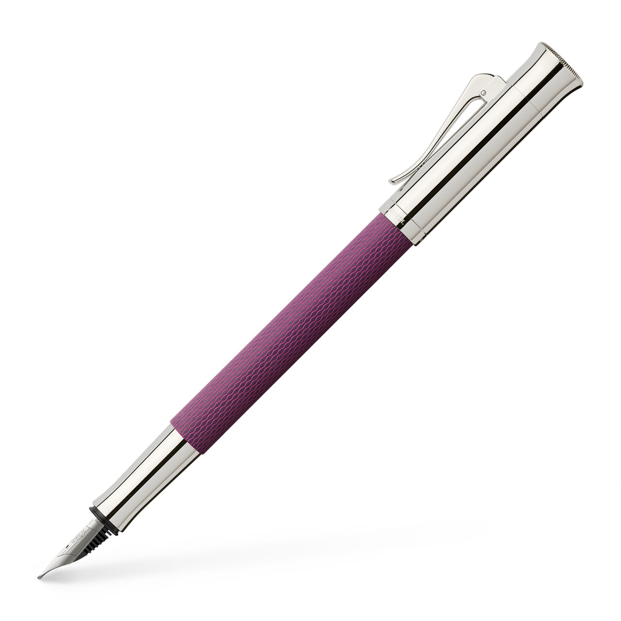 Graf von Faber Castell- Stylo-plume Guilloché, violet, M - Graf von Faber-Castell