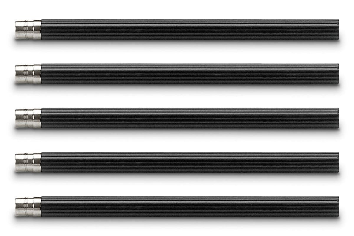 Graf von Faber Castell- Graf von Faber-Castell Crayons de Poche 5pcs Noir