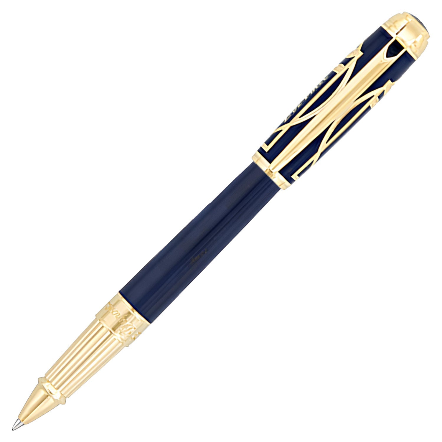 S.T. Dupont Line D Prestige Blue Vitruvian Man - Stylo Roller Édition Limitée