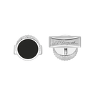 S.T. Dupont Boutons de Manchette Rond Noir et Palladium - S.T.Dupont