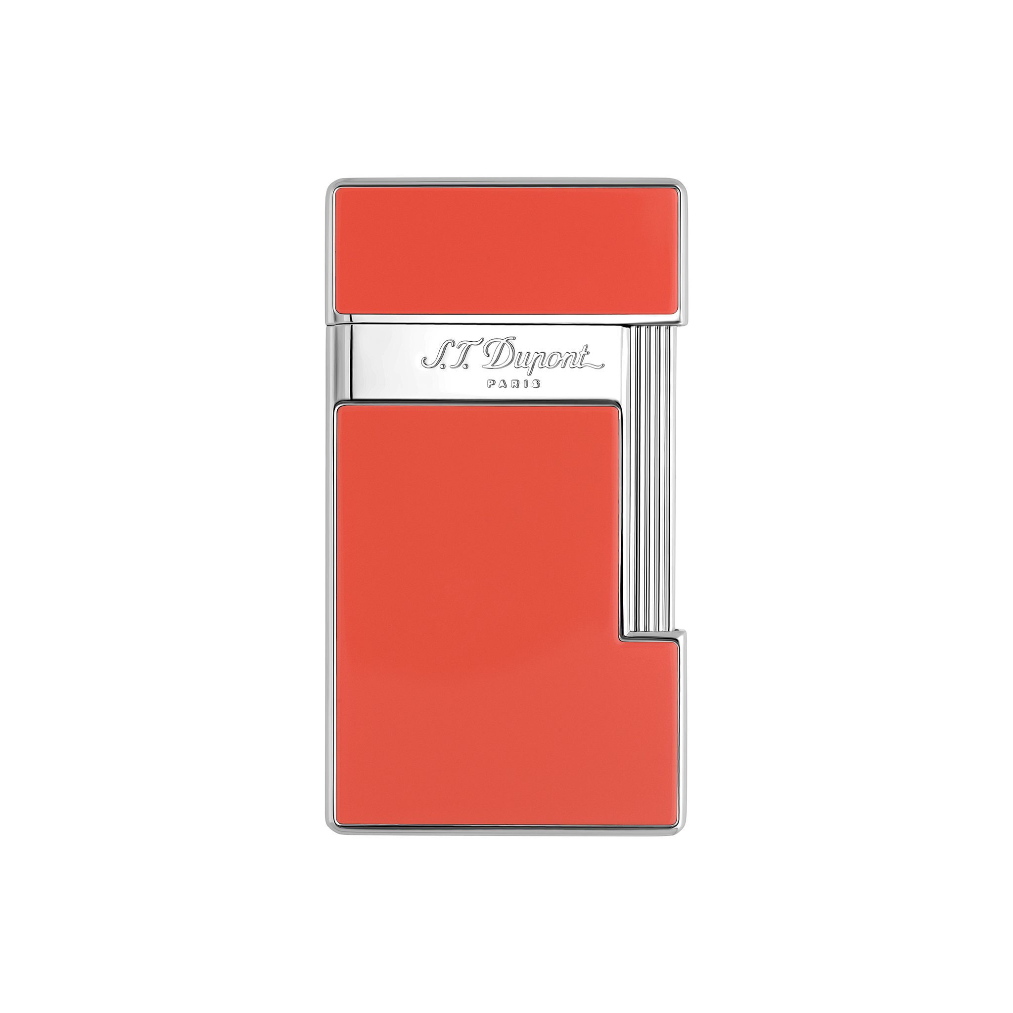 S.T. Dupont Briquet Slimmy Laque Corail Et Chrome - S.T.Dupont