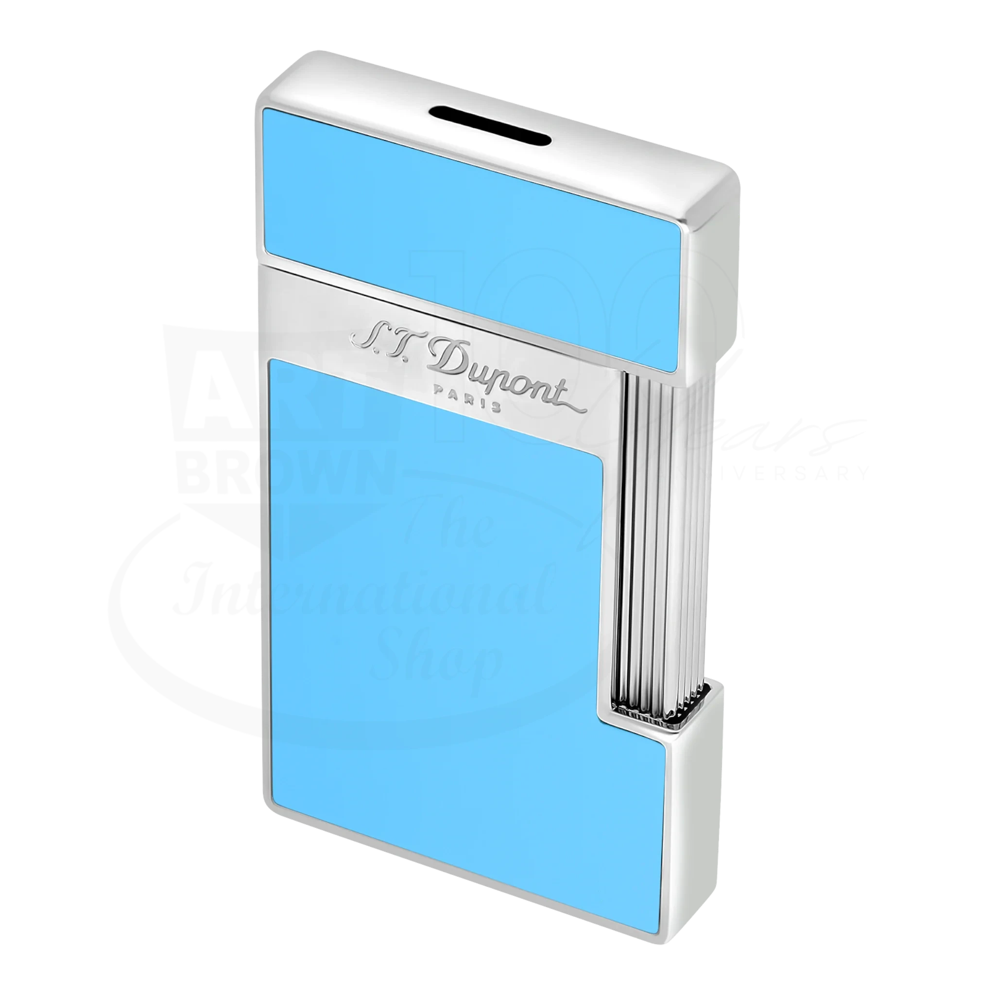 S.T. Dupont Briquet Slim 7 Bleu Clair Laqué et Chrome - S.T.Dupont