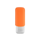 S.T. Dupont Étui Double Cigares Orange Grainé Chrome - S.T.Dupont