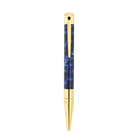 S.T. Dupont Stylo Bille D-Initial Bleu & Or Carpe Koï - Boutique Naudin