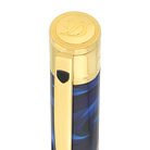 S.T. Dupont Stylo Bille D-Initial Bleu & Or Carpe Koï - Boutique Naudin - vue 4