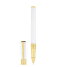 S.T. Dupont Stylo Plume Initial Blanc Laqué et Or - S.T.Dupont