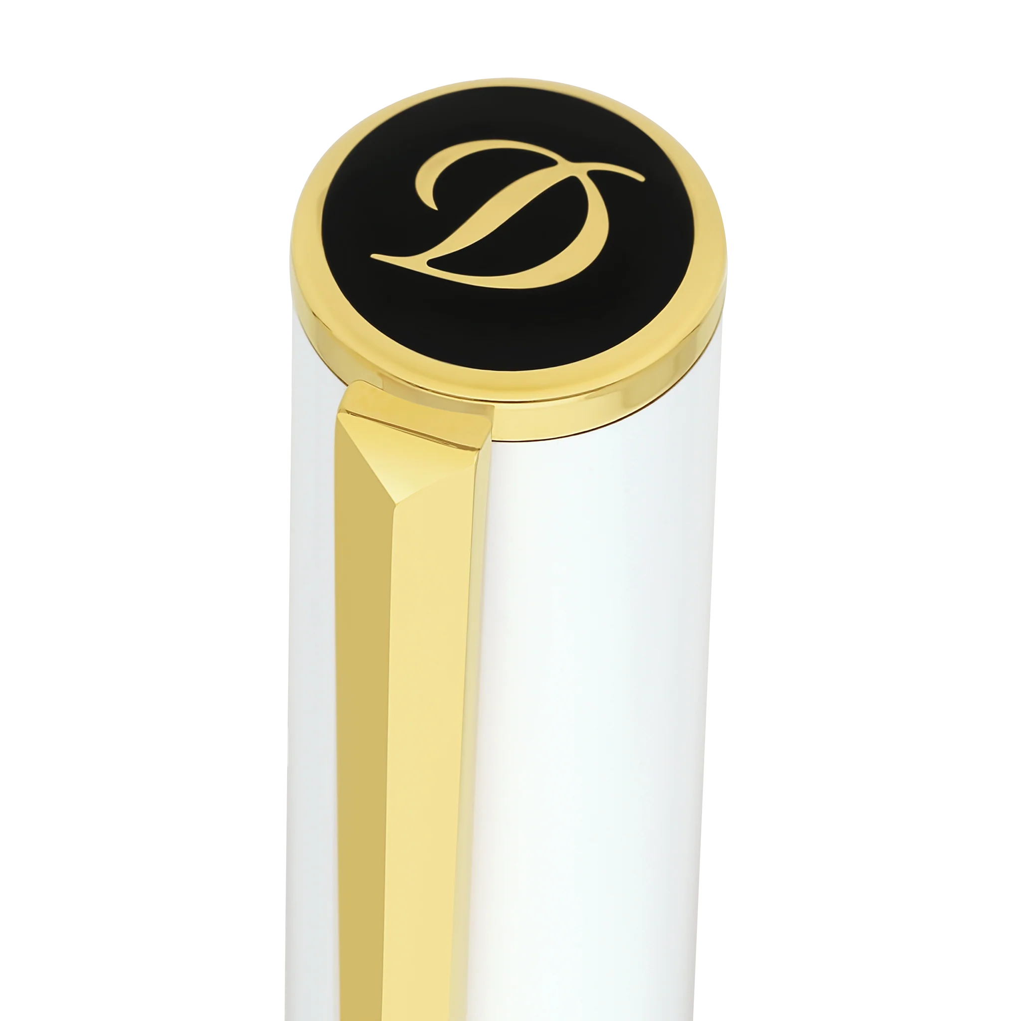 Stylo Roller S.T. Dupont Initial Blanc - Boutique Naudin - vue 2