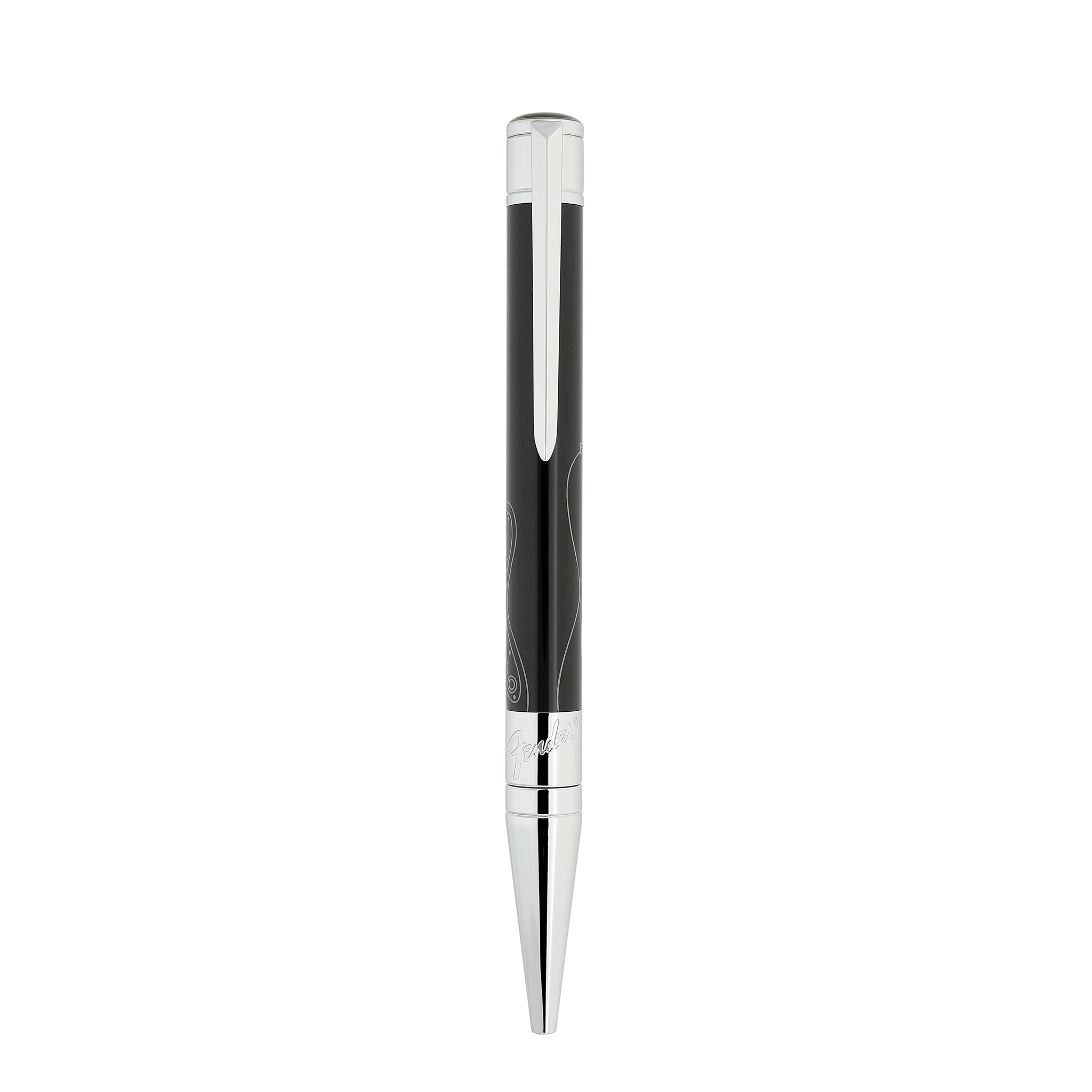 S.T. Dupont Initial Stylo Bille Fender Noir - Boutique Naudin
