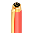 Stylo Roller Line D Eternity Medium Corail Et Or - S.T.Dupont - vue 4