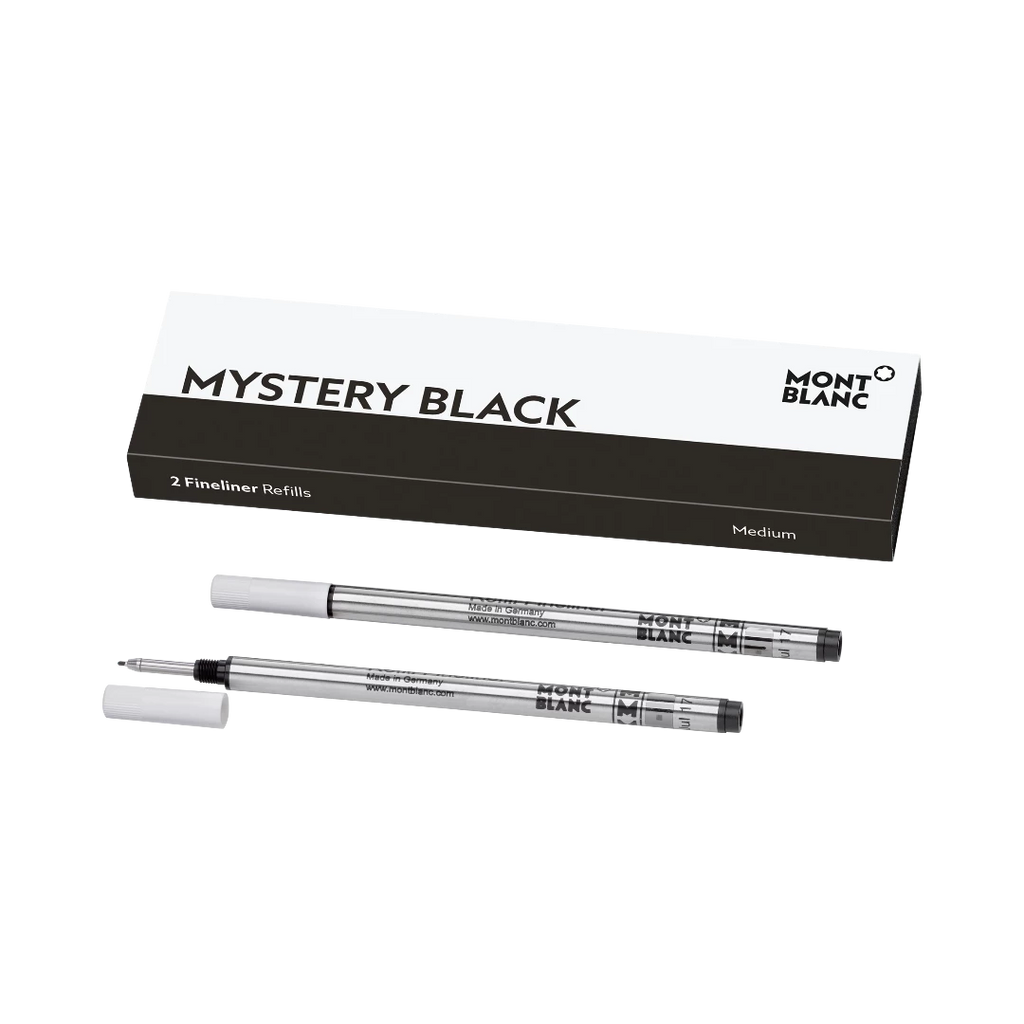 Montblanc 2 recharges Fineliner Medium, Mystery Black