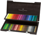 Faber Castell Crayons de couleur Polychromos, coffret bois de 120 pièces