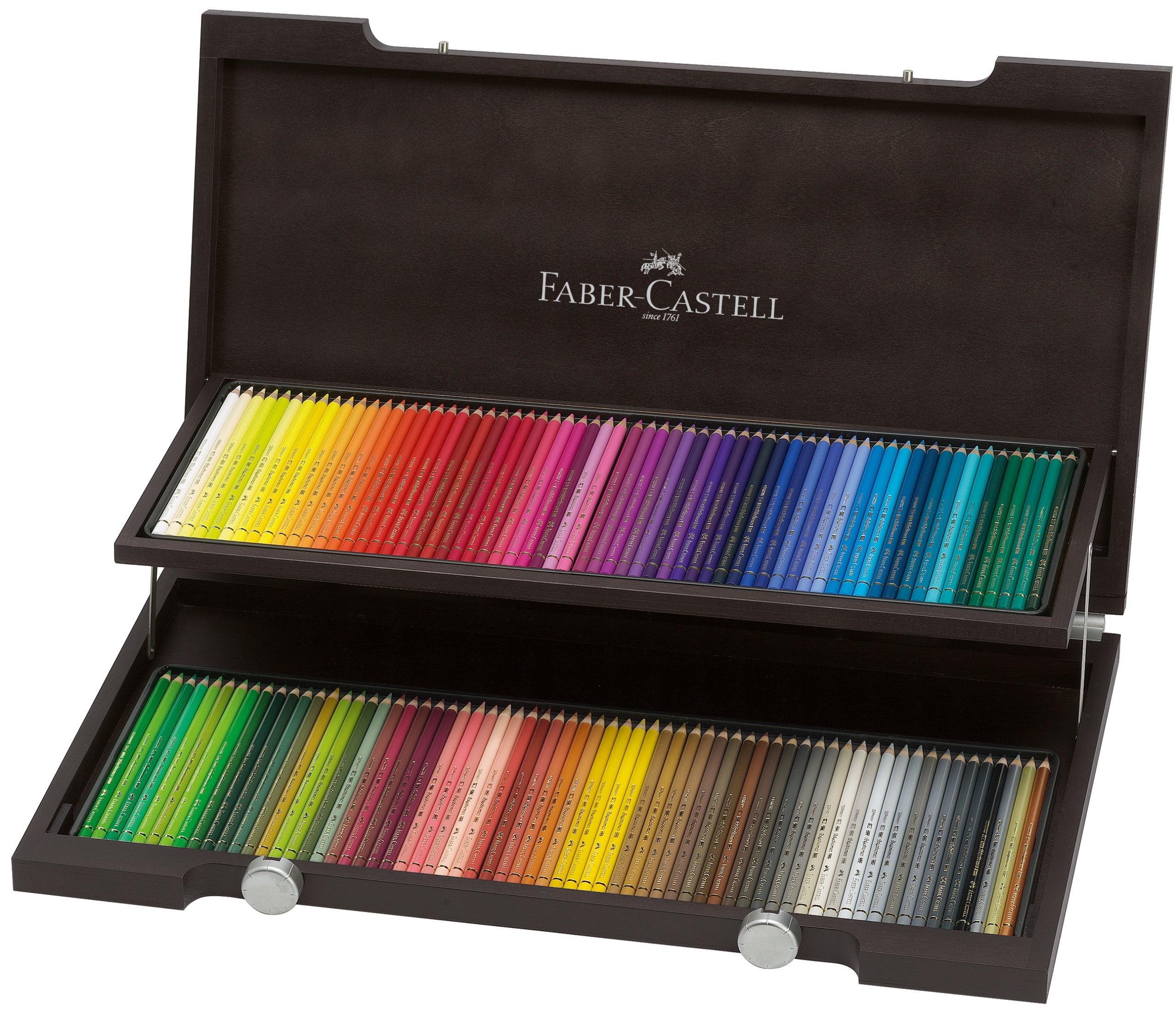 Faber Castell Crayons de couleur Polychromos, coffret bois de 120 pièces