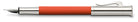 Graf von Faber Castell-Stylo-plume  Guilloché, orange, M - Graf von Faber-Castell - vue 3