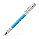 Graf von Faber Castell-Stylo-plume  Guilloché, bleu azur, M - Graf von Faber-Castell