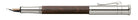 Graf von Faber Castell-Stylo-plume  Grenadille, plaqué platine, M - Graf von Faber-Castell - vue 2
