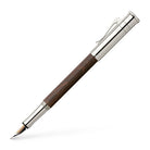 Graf von Faber Castell-Stylo-plume  Grenadille, plaqué platine, M - Graf von Faber-Castell