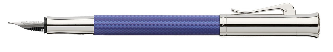 Stylo-plume Guilloche Indigo Medium