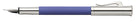Stylo-plume Guilloche Indigo Medium