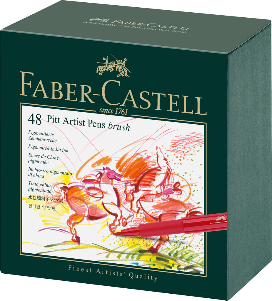 Faber Castell Feutre Pitt Artist Pen studio box de 48