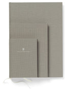 Graf von Faber Castell-Cahier relié en lin A4, gris
