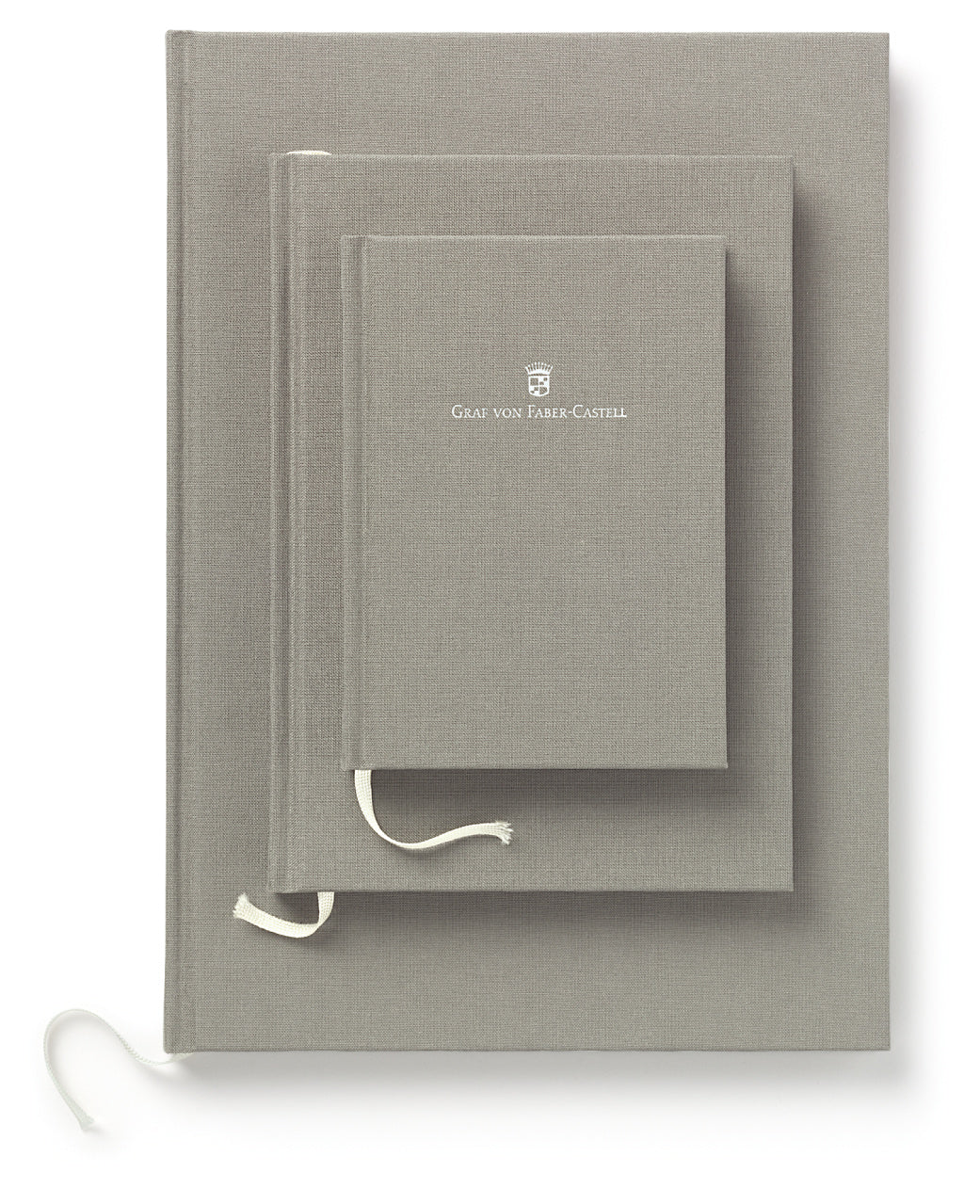Graf von Faber Castell-Cahier relié en lin A4, gris