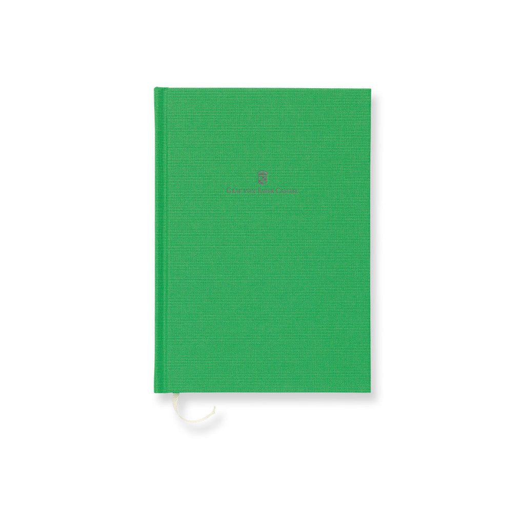Graf von Faber Castell-Cahier relié en lin A5, vert reptile