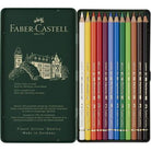 Faber Castell Crayons de couleur Polychromos, boîte métal de 12 pièces - vue 2