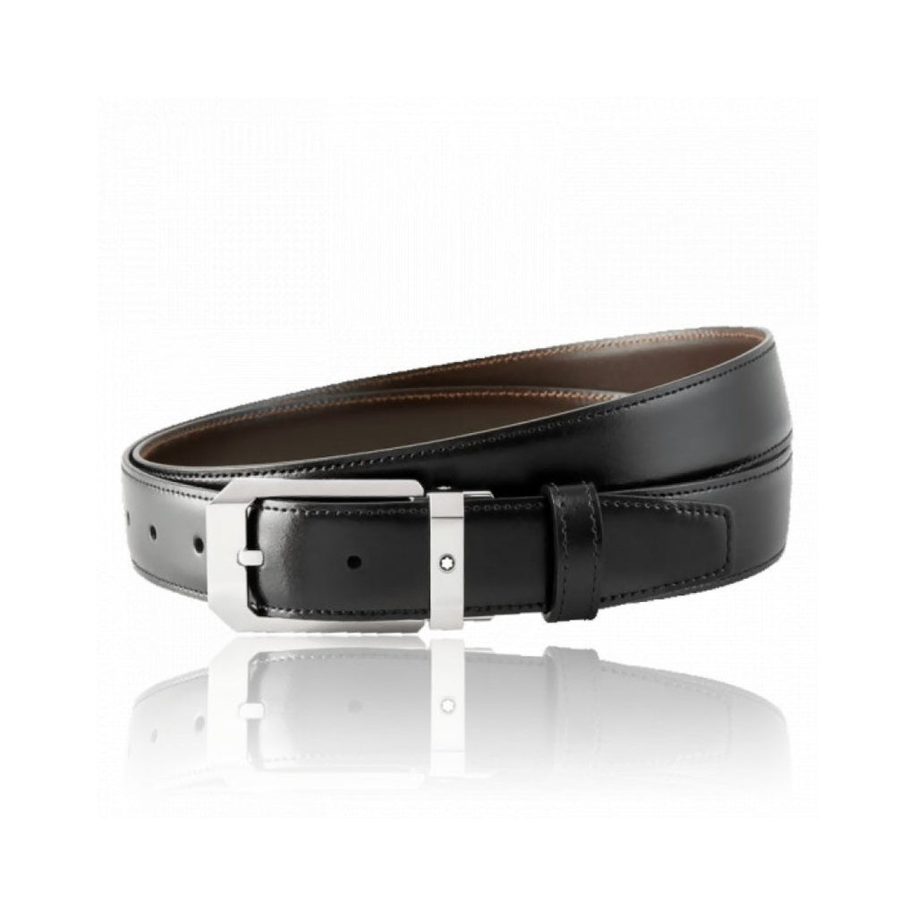 montblanc-ceinture-montblanc-classic-line-30-mm-boucle-ardillon-rectangulaire-acier-inoxydable-poli-noir-marron
