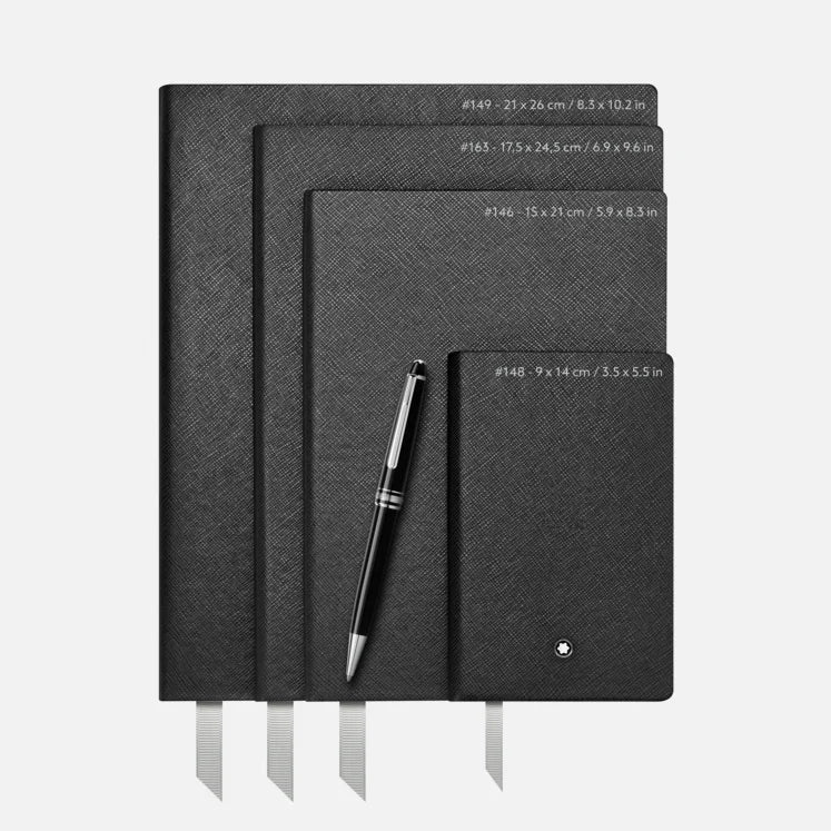 Montblanc  116518 Carnet #146 Fine Stationary - Vert - Cuir - Couverture Souple - Ligné - 150 x 210 mm - vue 3
